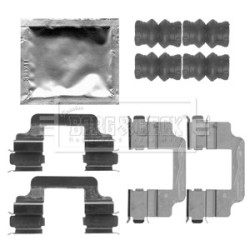 Brake Disc Pad Accessory Kit BORG & BECK BBK1293 for VOLVO