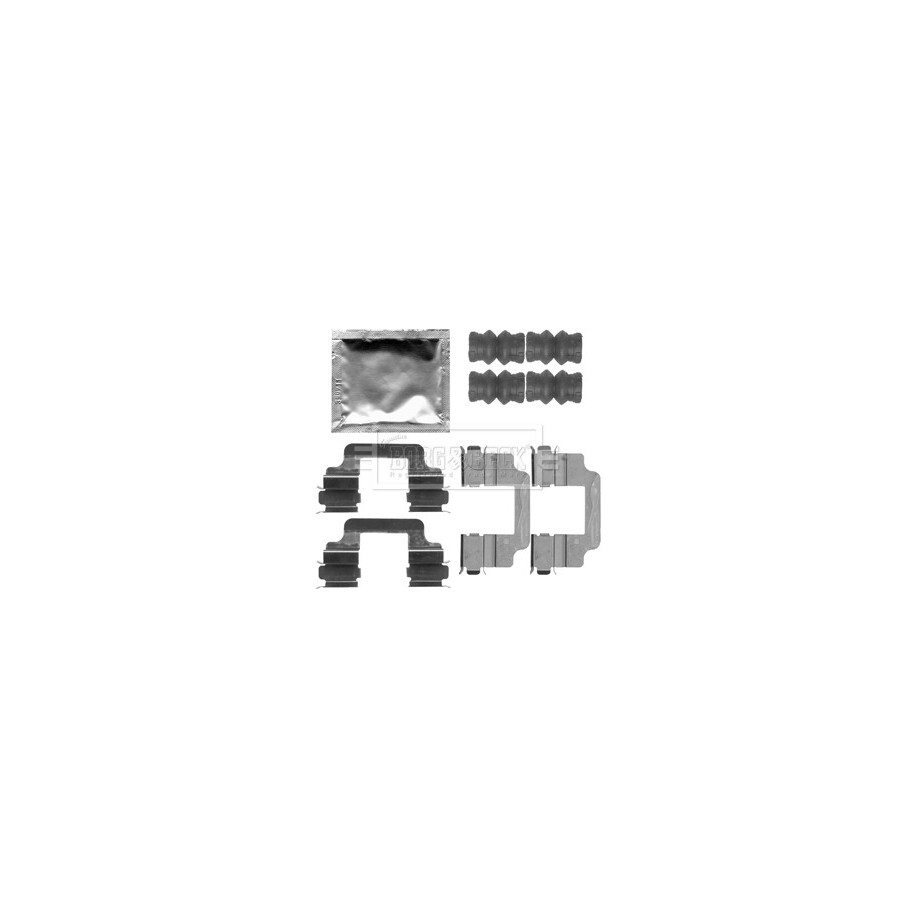 Brake Disc Pad Accessory Kit BORG & BECK BBK1293 for VOLVO