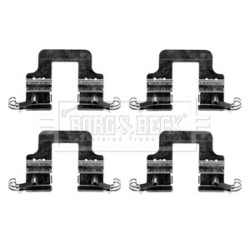 Brake Disc Pad Accessory Kit BORG & BECK BBK1316 for AUDI