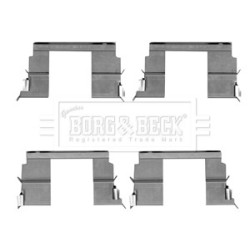 Brake Disc Pad Accessory Kit BORG & BECK BBK1317 for ISUZU D-MAX