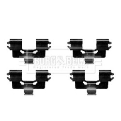 Brake Disc Pad Accessory Kit BORG & BECK BBK1323 for MAZDA MX-5