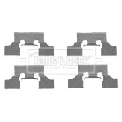 Brake Disc Pad Accessory Kit BORG & BECK BBK1325 for JAGUAR