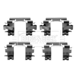 Brake Disc Pad Accessory Kit BORG & BECK BBK1344 for HONDA