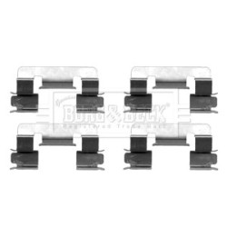 Brake Disc Pad Accessory Kit BORG & BECK BBK1347 for TOYOTA COROLLA