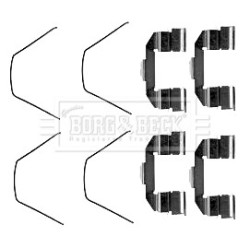 Brake Disc Pad Accessory Kit BORG & BECK BBK1368 for MAZDA 6