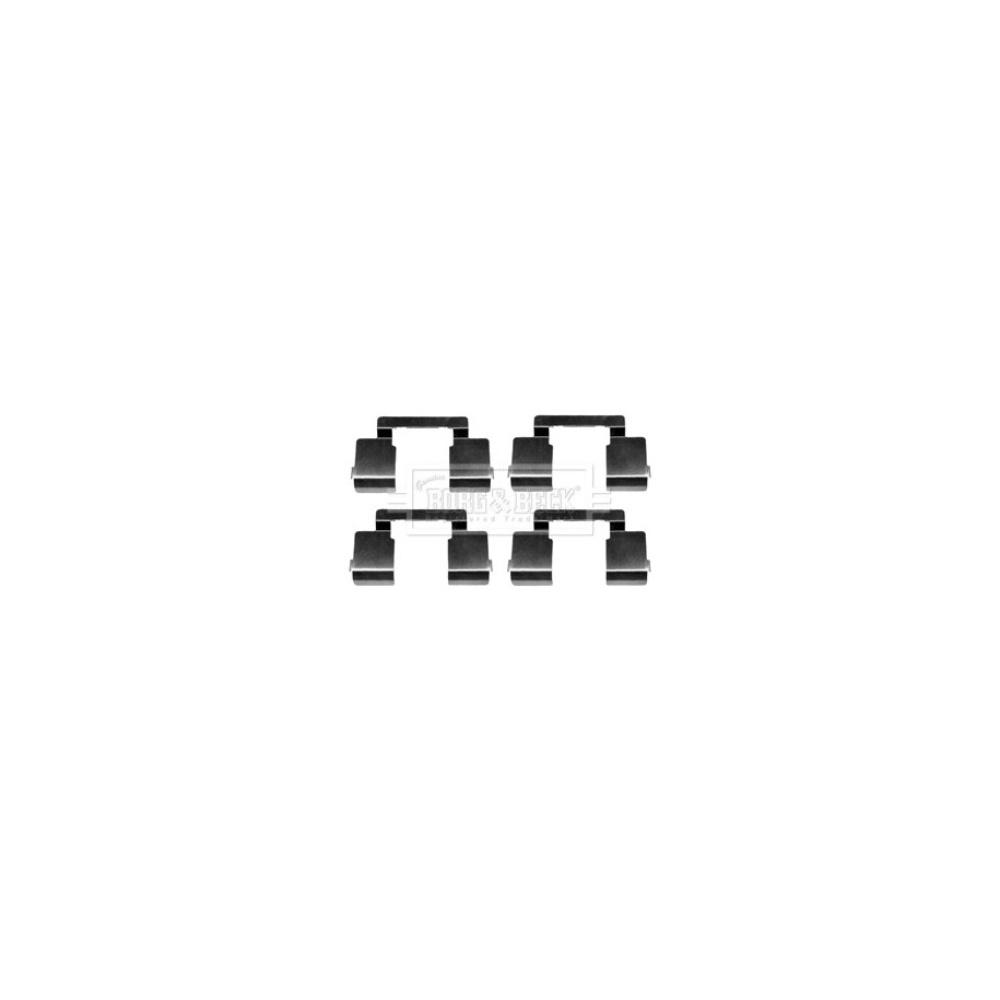 Brake Disc Pad Accessory Kit BORG & BECK BBK1371 for RENAULT