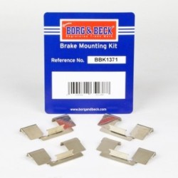 Brake Disc Pad Accessory Kit BORG & BECK BBK1371 for RENAULT