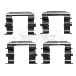 Brake Disc Pad Accessory Kit BORG & BECK BBK1378 for HYUNDAI