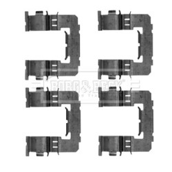 Brake Disc Pad Accessory Kit BORG & BECK BBK1389 for SUBARU &more..