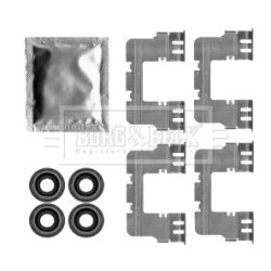 Brake Disc Pad Accessory Kit BORG & BECK BBK1396 for CHRYSLER 300C