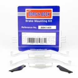 Brake Disc Pad Accessory Kit BORG & BECK BBK1405 for VAUXHALL