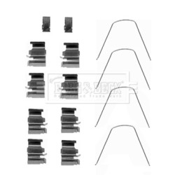 Brake Disc Pad Accessory Kit BORG & BECK BBK1432 for MAZDA