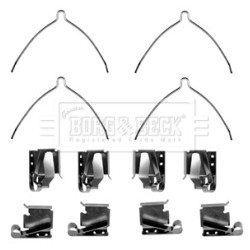 Brake Disc Pad Accessory Kit BORG & BECK BBK1454 for TOYOTA