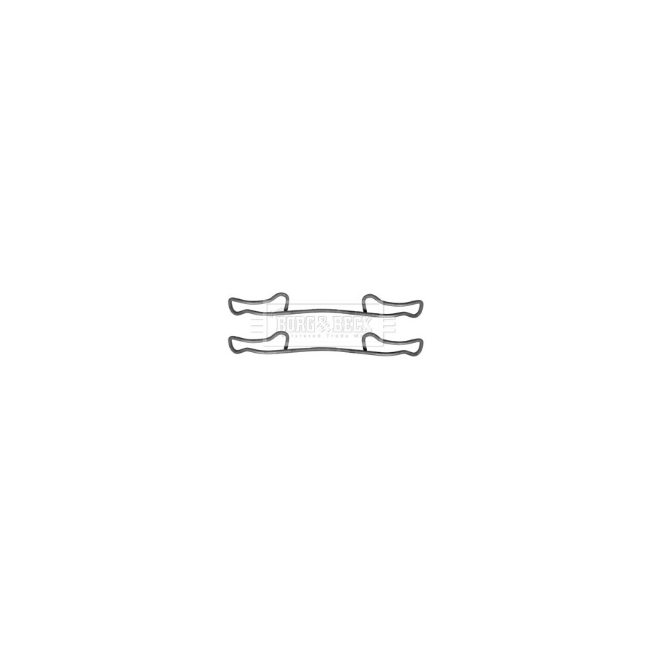 Brake Disc Pad Accessory Kit BORG & BECK BBK1462 for MERCEDES