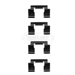 Brake Disc Pad Accessory Kit BORG & BECK BBK1468 for NISSAN