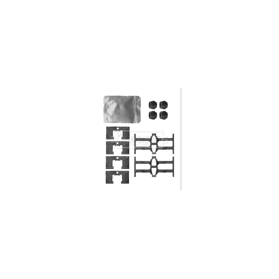 Brake Disc Pad Accessory Kit BORG & BECK BBK1473 for HONDA