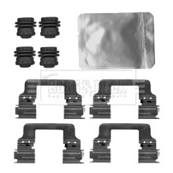 Brake Disc Pad Accessory Kit BORG & BECK BBK1474 for LAND ROVER