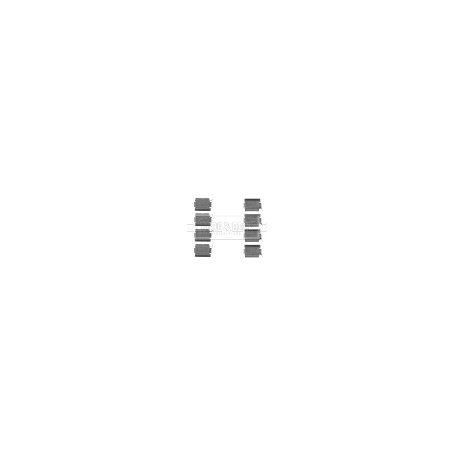 Brake Disc Pad Accessory Kit BORG & BECK BBK1487 for CHRYSLER &more..