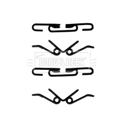 Brake Disc Pad Accessory Kit BORG & BECK BBK1494 for MERCEDES