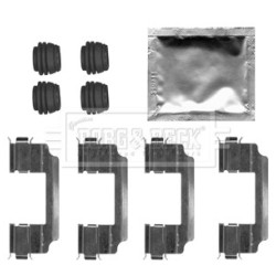 Brake Disc Pad Accessory Kit BORG & BECK BBK1503 for TOYOTA HILUX