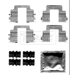 Brake Disc Pad Accessory Kit BORG & BECK BBK1506 for LAND ROVER