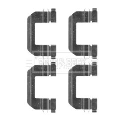 Brake Disc Pad Accessory Kit BORG & BECK BBK1507 for HYUNDAI