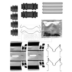 Brake Disc Pad Accessory Kit BORG & BECK BBK1516 for TOYOTA RAV