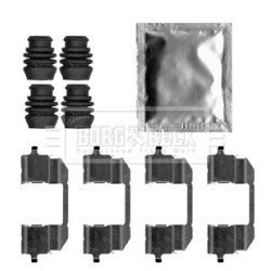 Brake Disc Pad Accessory Kit BORG & BECK BBK1524 for HONDA CIVIC