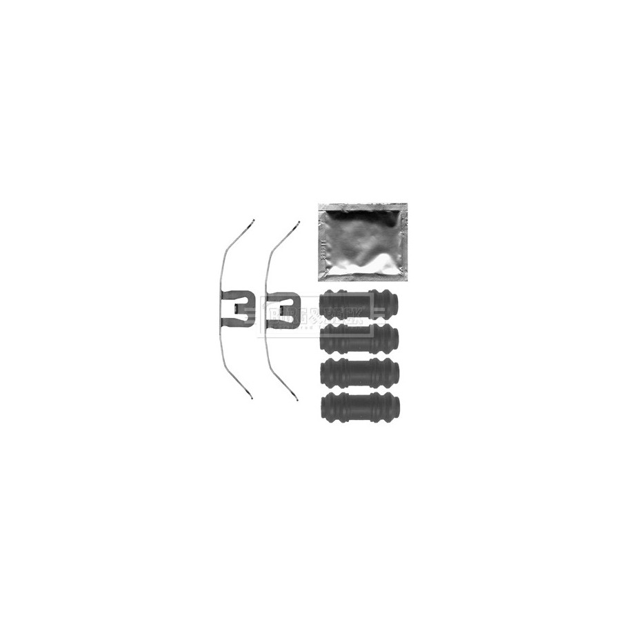 Brake Disc Pad Accessory Kit BORG & BECK BBK1525 for AUDI