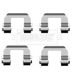 Brake Disc Pad Accessory Kit BORG & BECK BBK1536 for KIA CERATO