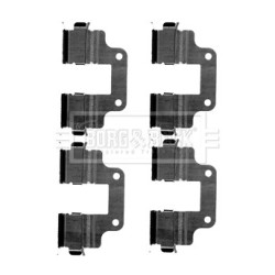 Brake Disc Pad Accessory Kit BORG & BECK BBK1543 for LAND ROVER