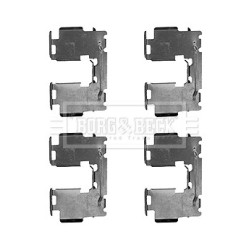Brake Disc Pad Accessory Kit BORG & BECK BBK1546 for TOYOTA RAV