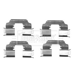 Brake Disc Pad Accessory Kit BORG & BECK BBK1548 for RENAULT KANGOO