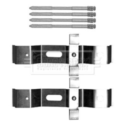 Brake Disc Pad Accessory Kit BORG & BECK BBK1557 for MERCEDES CLK