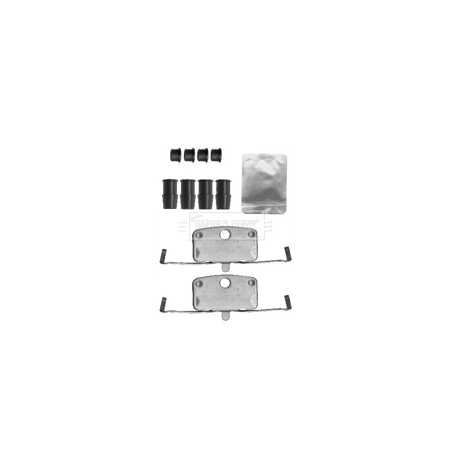 Brake Disc Pad Accessory Kit BORG & BECK BBK1559 for BMW 5