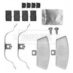 Brake Disc Pad Accessory Kit BORG & BECK BBK1560 for AUDI
