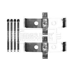 Brake Disc Pad Accessory Kit BORG & BECK BBK1580 for LAND ROVER