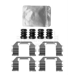 Brake Disc Pad Accessory Kit BORG & BECK BBK1592 for CHEVROLET AVEO