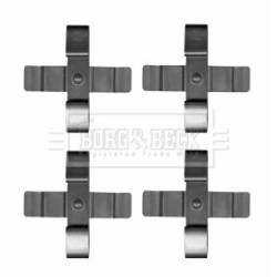 Brake Disc Pad Accessory Kit BORG & BECK BBK1603 for PORSCHE