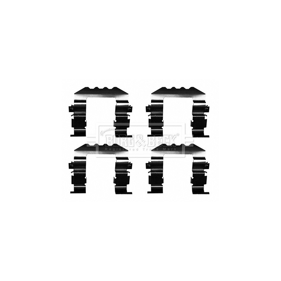 Brake Disc Pad Accessory Kit BORG & BECK BBK1620 for KIA OPTIMA