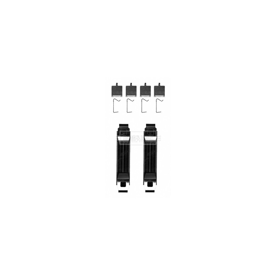 Brake Disc Pad Accessory Kit BORG & BECK BBK1632 for AUDI