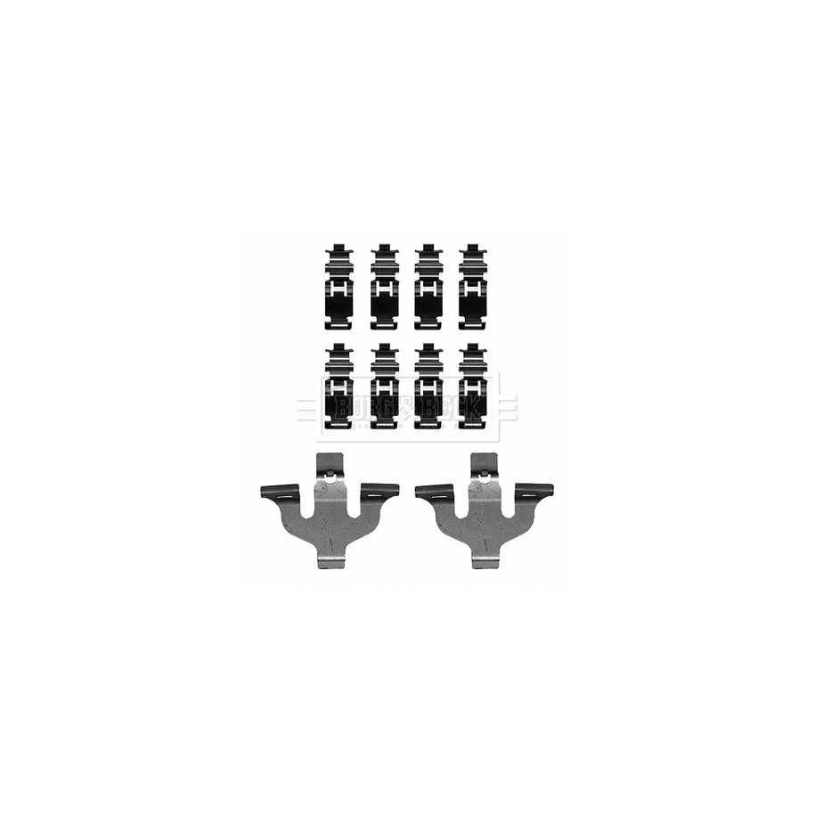 Brake Disc Pad Accessory Kit BORG & BECK BBK1633 for AUDI Q7