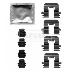Brake Disc Pad Accessory Kit BORG & BECK BBK1635 for KIA CARENS