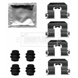 Brake Disc Pad Accessory Kit BORG & BECK BBK1636 for KIA CARENS