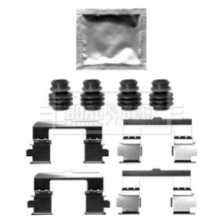 Brake Disc Pad Accessory Kit BORG & BECK BBK1648 for MAZDA CX-5
