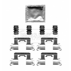 Brake Disc Pad Accessory Kit BORG & BECK BBK1659 for MAZDA 2