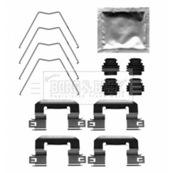 Brake Disc Pad Accessory Kit BORG & BECK BBK1665 for HYUNDAI