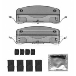 Brake Disc Pad Accessory Kit BORG & BECK BBK1666 for MERCEDES