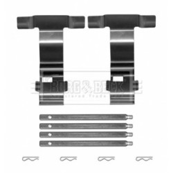 Brake Disc Pad Accessory Kit BORG & BECK BBK1667 for AUDI A6