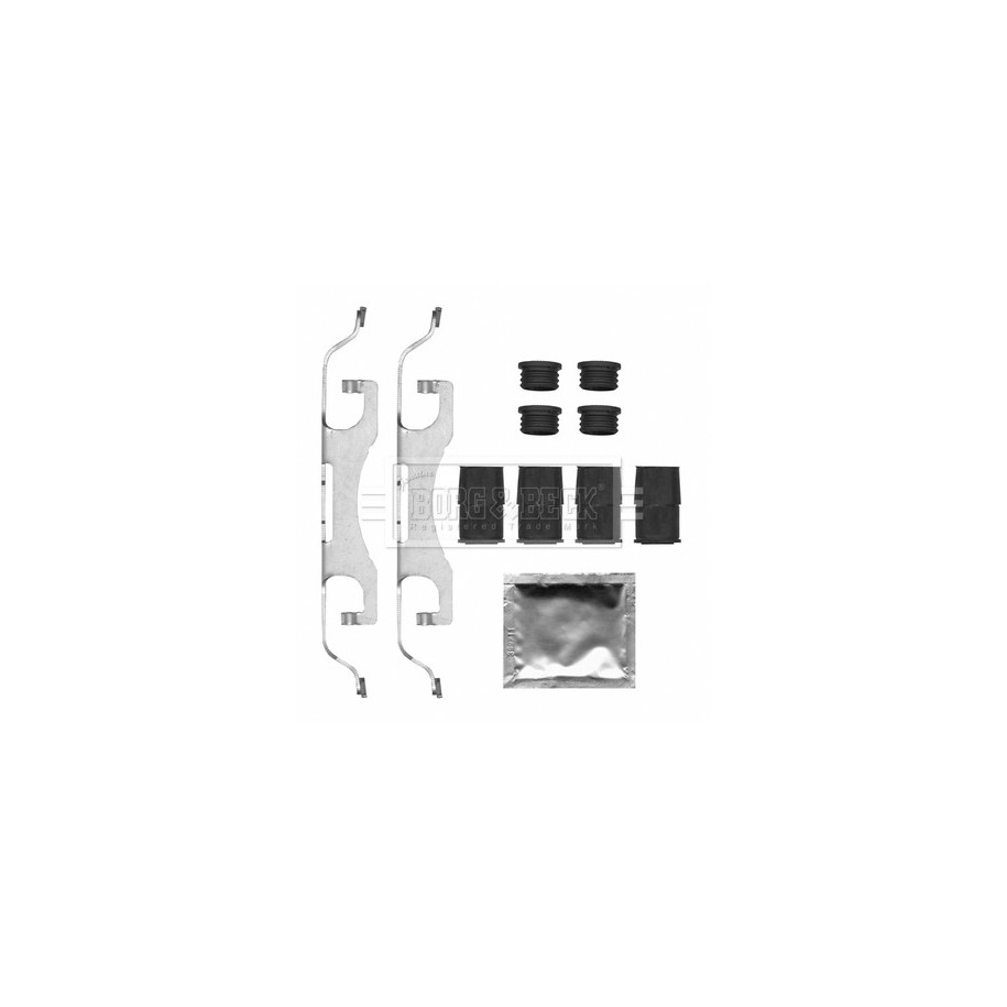 Brake Disc Pad Accessory Kit BORG & BECK BBK1668 for FORD